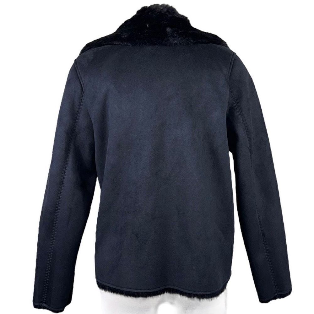 Uniqlo Black Faux Suede and Faux Fur Women’s Jacket in size Small - Picture 7 of 9